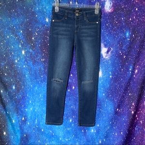 DKNY- Dark Wash Distressed Jeans size 10